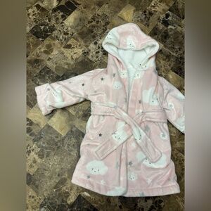 Blankets & Beyonds Hooded Robe with Cloud and Star Pattern 12 months
